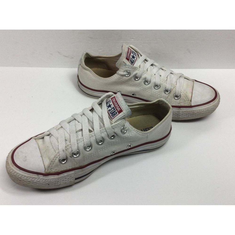Converse All Star Chuck Taylor Low Top Sneakers M7652 White Mens Size 5 Women 7